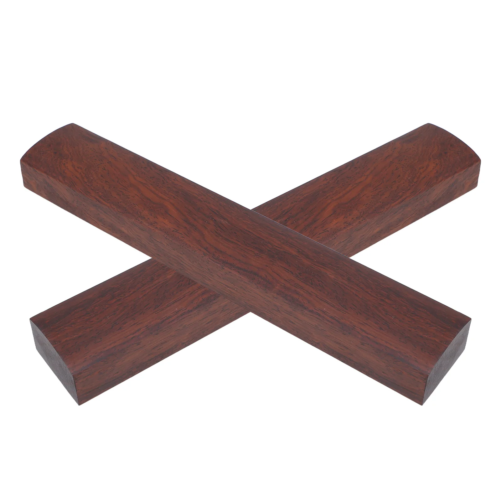 

2 Pcs Solid Wood Paperweight Chinese Calligraphy Craft Ink Painting Wooden Decorative Art Tool Office