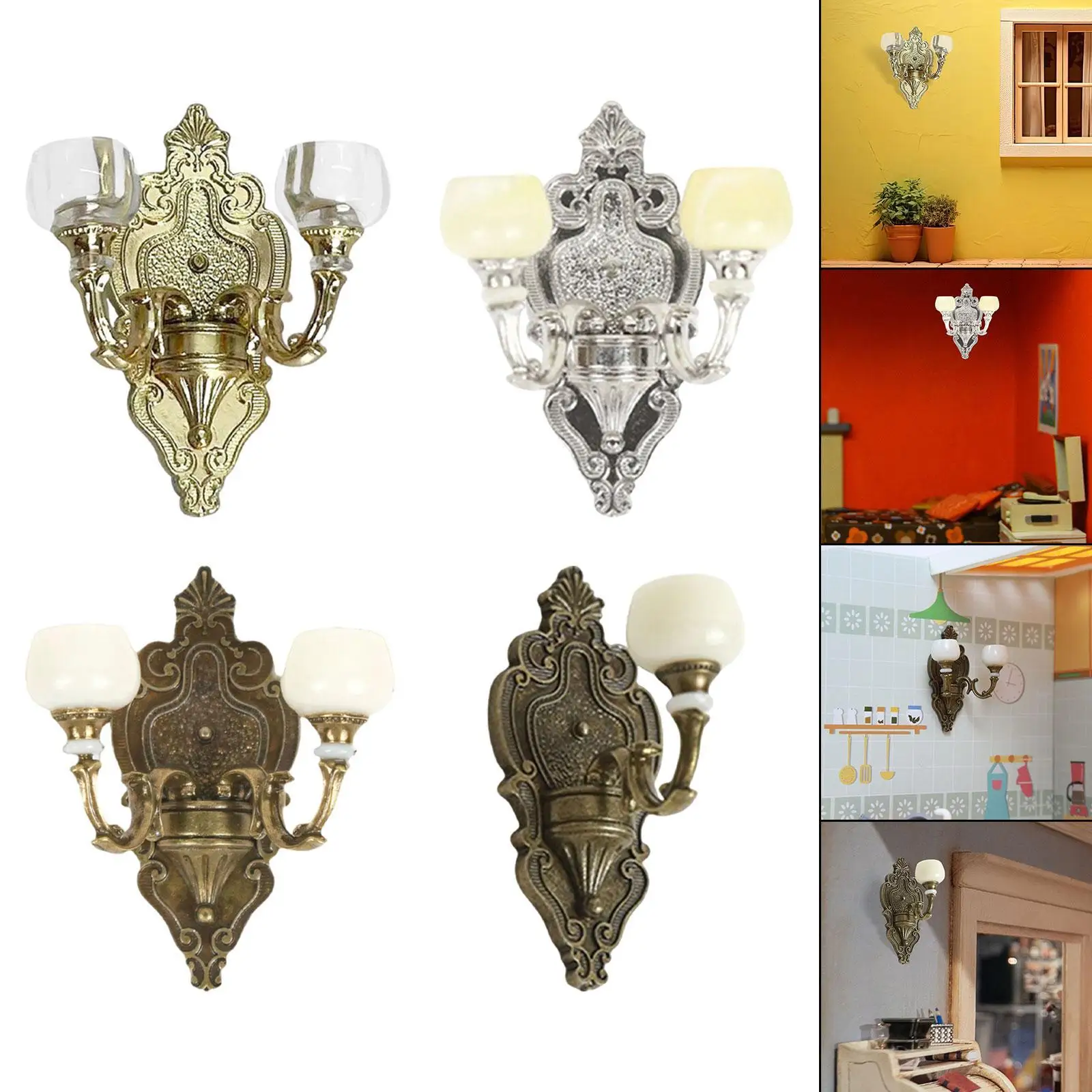 1:12 poppenhuis wandlamp poppenhuis meubilair voor woonkamer poppenhuis thuis