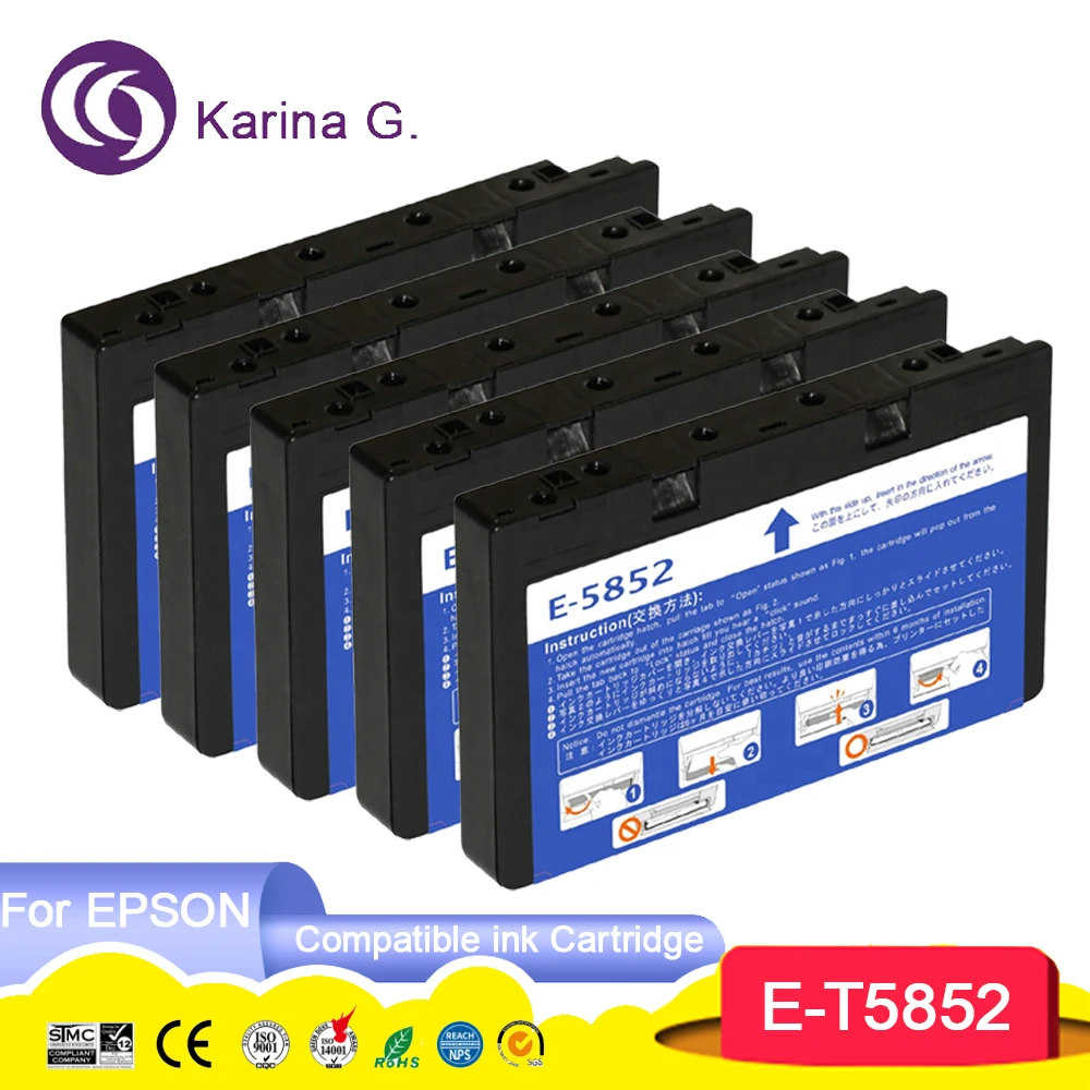 T5852 E-5852 5852 C13T585290 Premium Color Compatible Inkjet Ink Cartridge for Epson PM 210/235/250/270/310/215/245 Printer