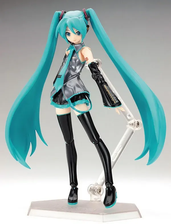 15cm Hatsune Miku Hot Anime Girl Figure Figma 014 Virtual Singer Miku Joint Movable Model Statue Kids Toys Doll Collection Gifts