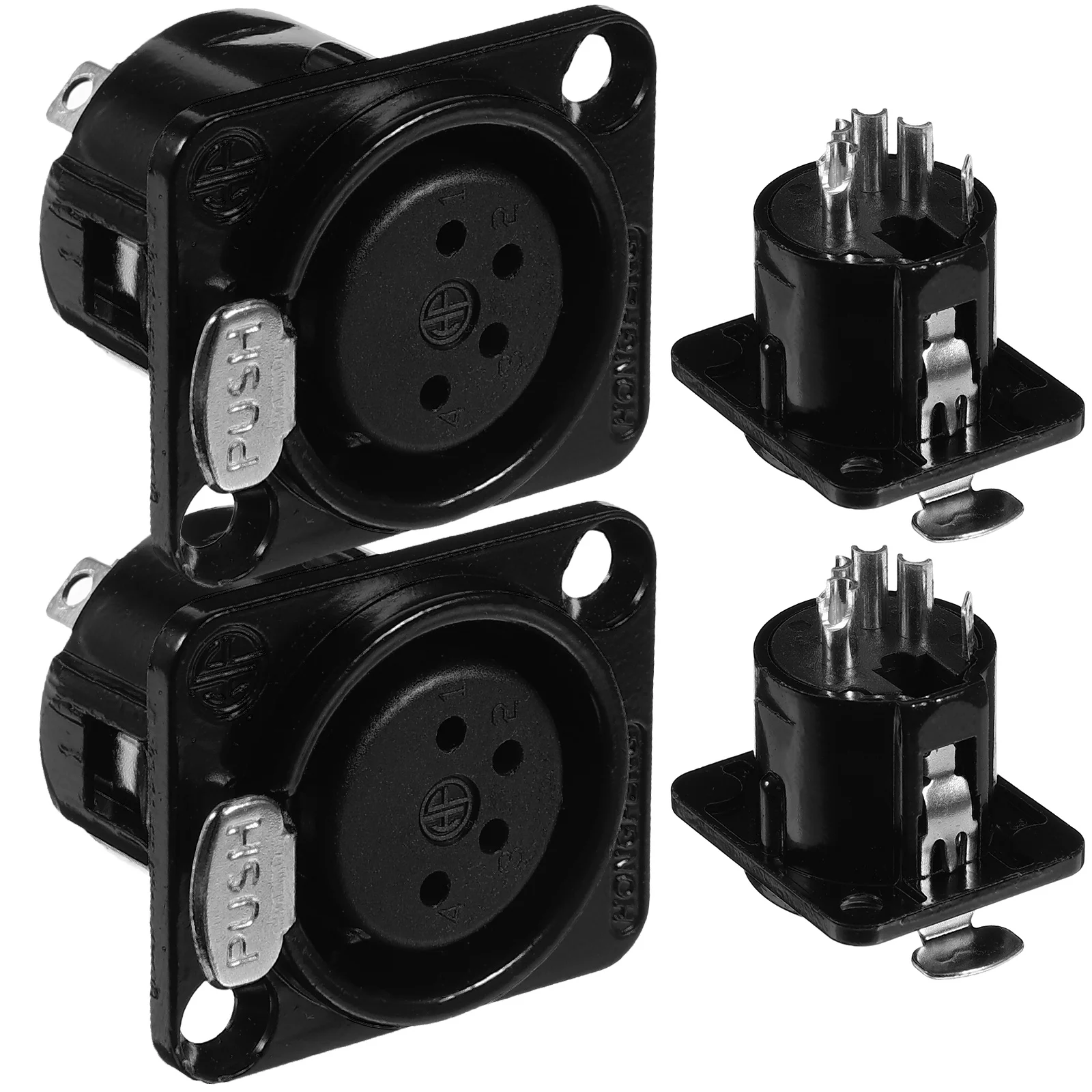 

Metal Card Throttle Microphone Connector Panel for Plug Mount Adapter Xlr Accessory Connectors