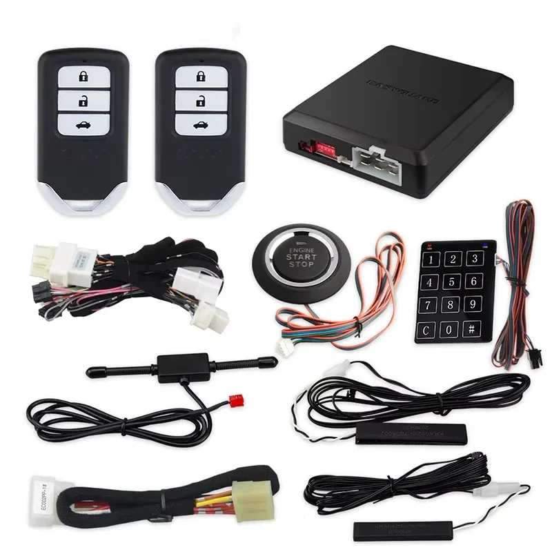 EASYGUARD CAN BUS Honda Cars Accord CRV CIVIC Odyssey 원격 정지 푸시 버튼 시작에 맞는 쉬운 설치 자동차 알람