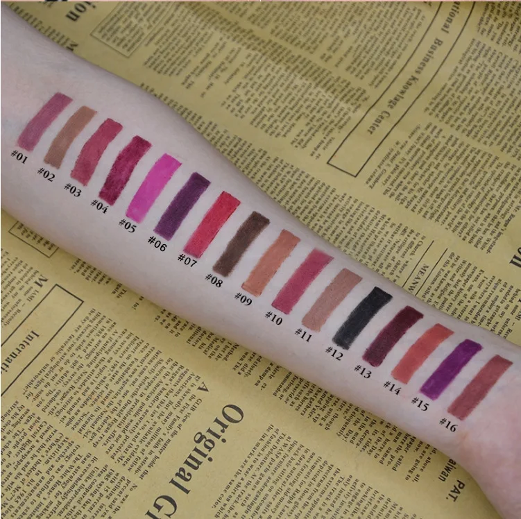 No Brand Lip Pencils Matte Lipliner Pencil Waterproof Makeup Lips 2024 Matte Lipstick Lip Liner Pen Smooth Nude Cosmetics