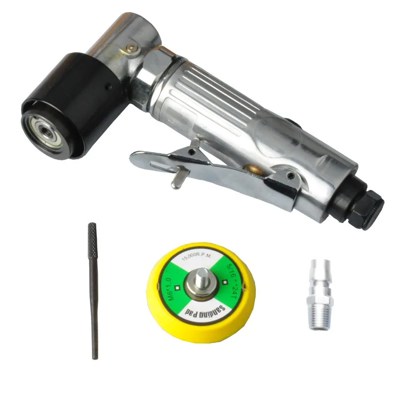 2 Inch Pneumatic Angle Grinder Air Sander Polisher 15000 RPM Metal Body For Auto Repair Woodworking Compact Lightweight High Too