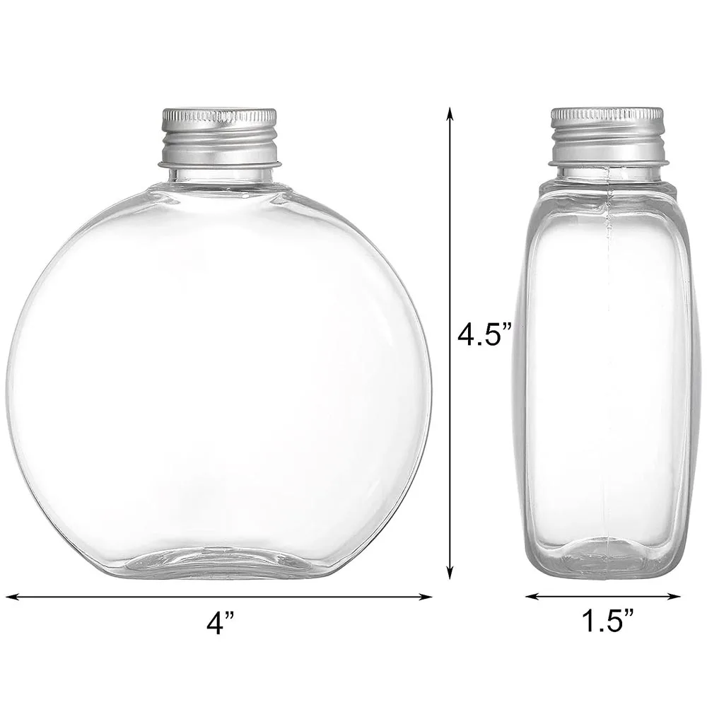 Small Plastic Favor Jars with Lids,10oz Mini Candy Jars for Wedding Favors,Baby Shower, Honey,Spice,Sugar,Body Butter,Jam