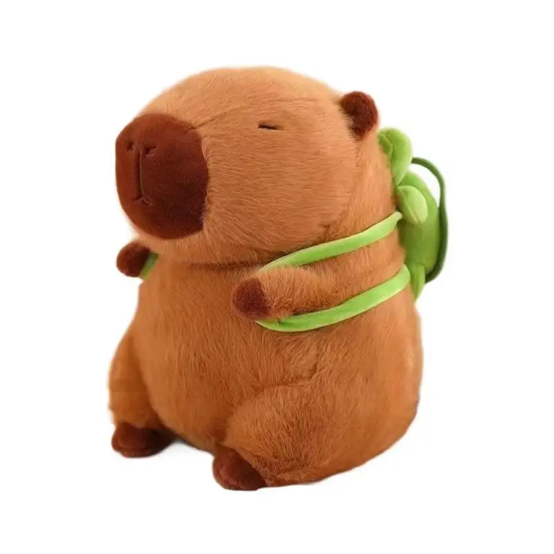 Kawaii Capybara Plush Doll Cute Capibara Anime Fluffty Toy Plushie Happy Birthday Doll Gift for Girl Friend Soft Stuffed Animals