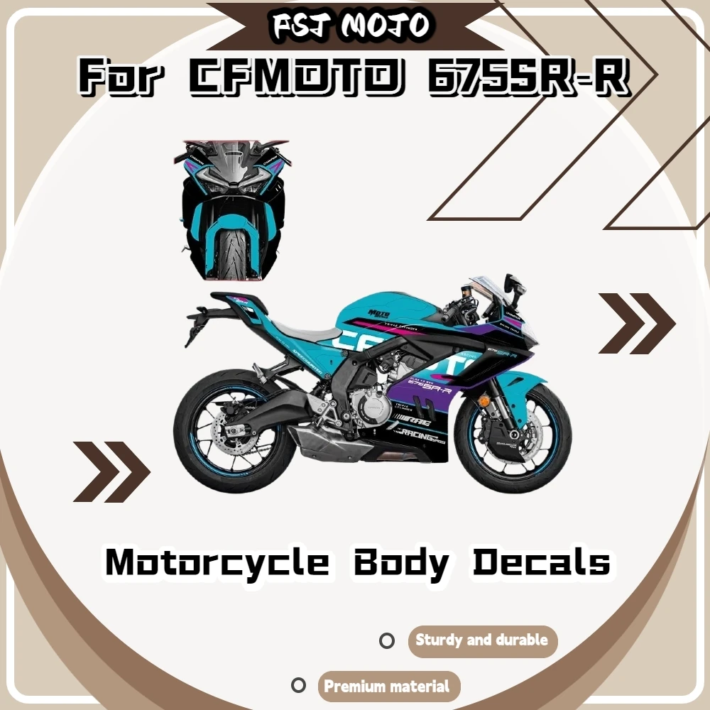For CFMOTO 675SR‑R Full‑Vehicle Custom Graphic Stickers Waterproof Sun‑Resistant Paint Protective Decals Mod Accessories