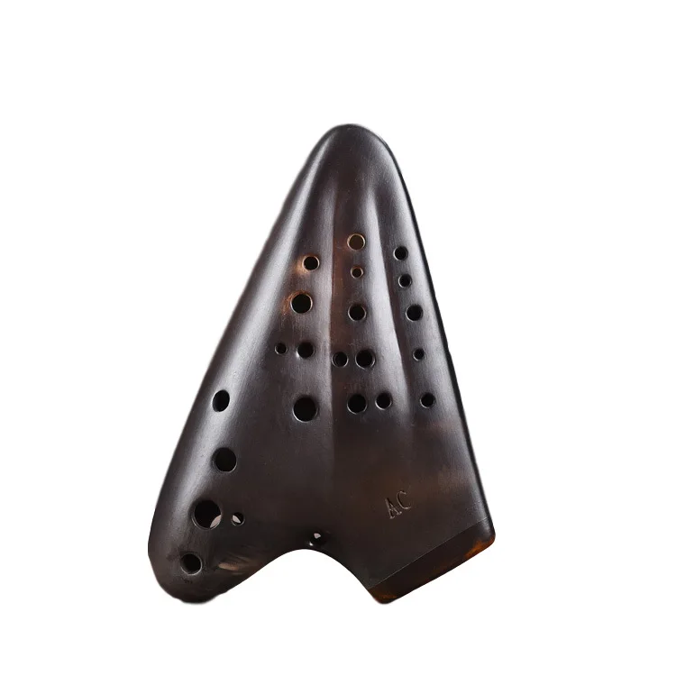 

Three-Pipe Ocarina Alto C Tune (AC) Ceramic-Made Ocarina with Easy Learning Design for Beginners & Teaching