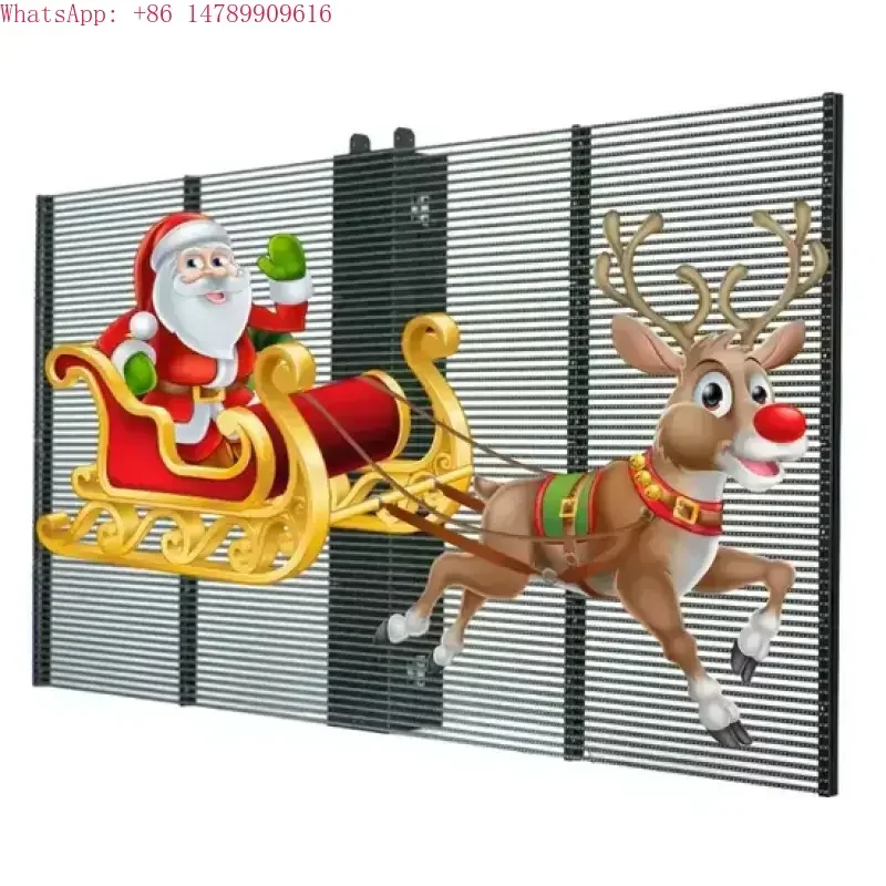 Waterproof Custom LED Display Indoor Outdoor Flexible Transparent P3.91 Video Advertising Pantalla Film Screen Transparent Displ