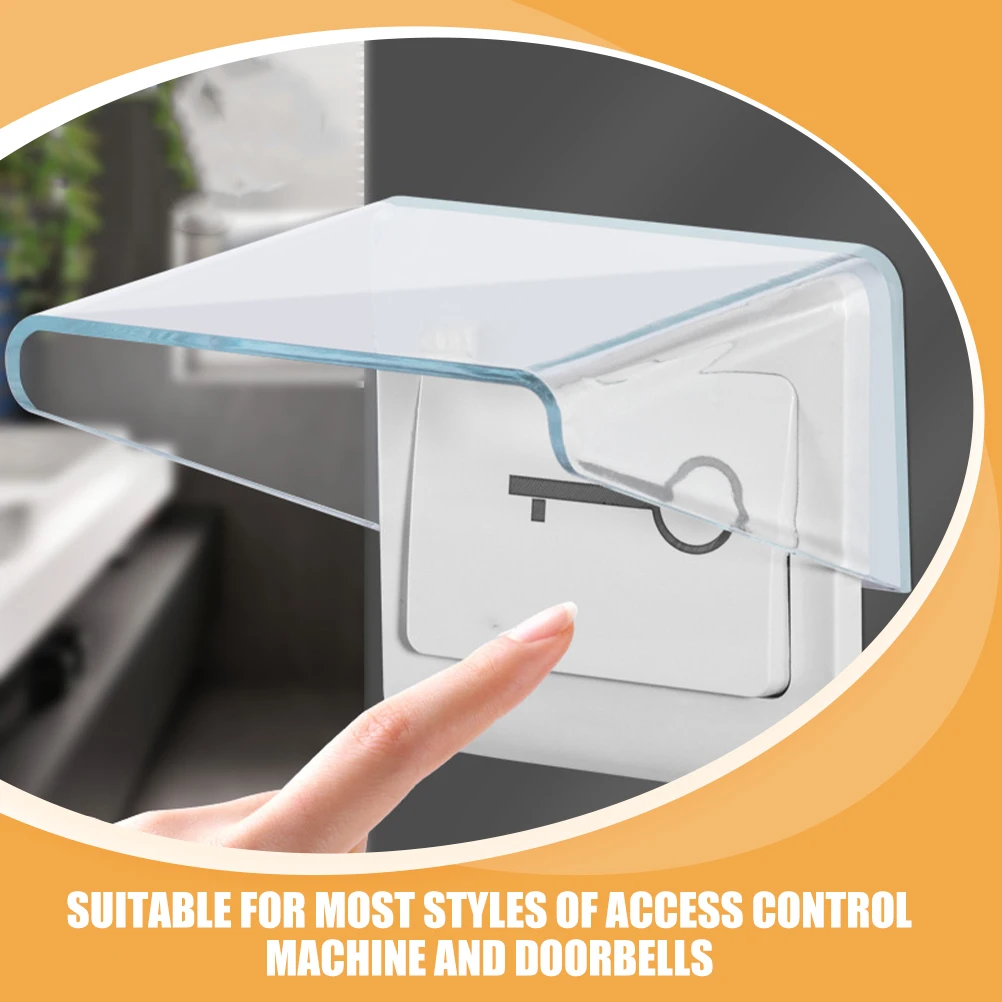 4pcs Doorbell Waterproof Cover Protective Case Rainproof Plastic Outdoor Protector Fits Most Doorbells Extends Lifespan Easy