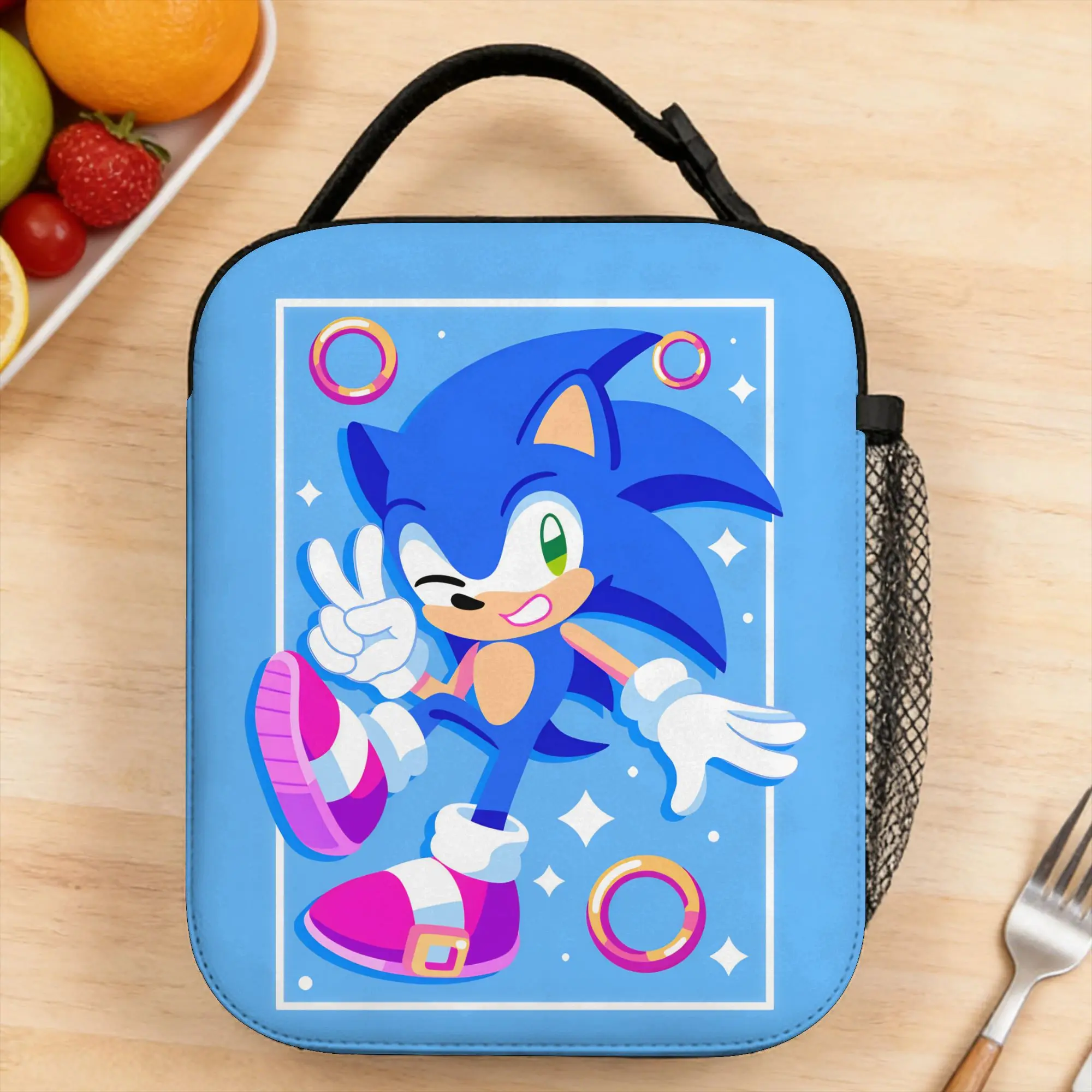 Cartoon Sso-Nnic Lunch Bag For Child  Custom School Lunch Box Leisure Portable Oxford Cooler Bag
