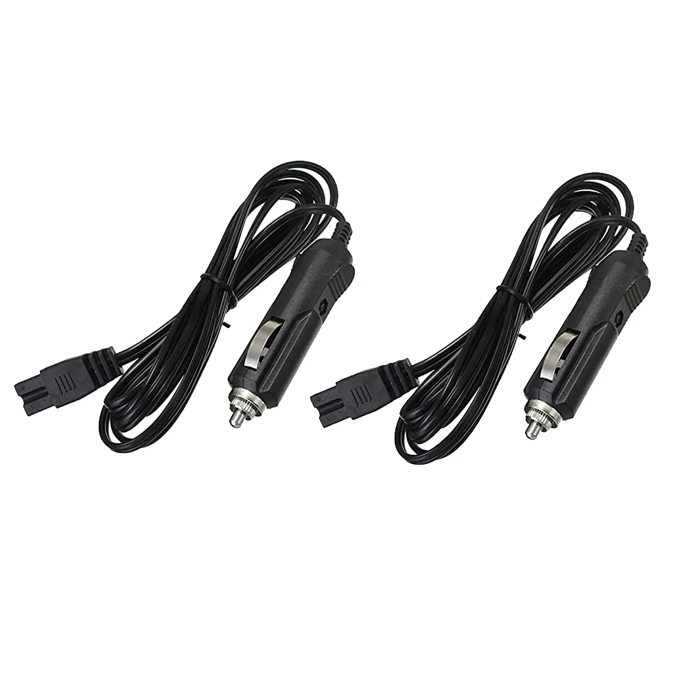 1/2PCS 2M Car Charger Extension Cable for Cool Box/Mini Fridge, 12V 5A DC Auto Fridge Cable Replacement Power Cord Cigar Plug