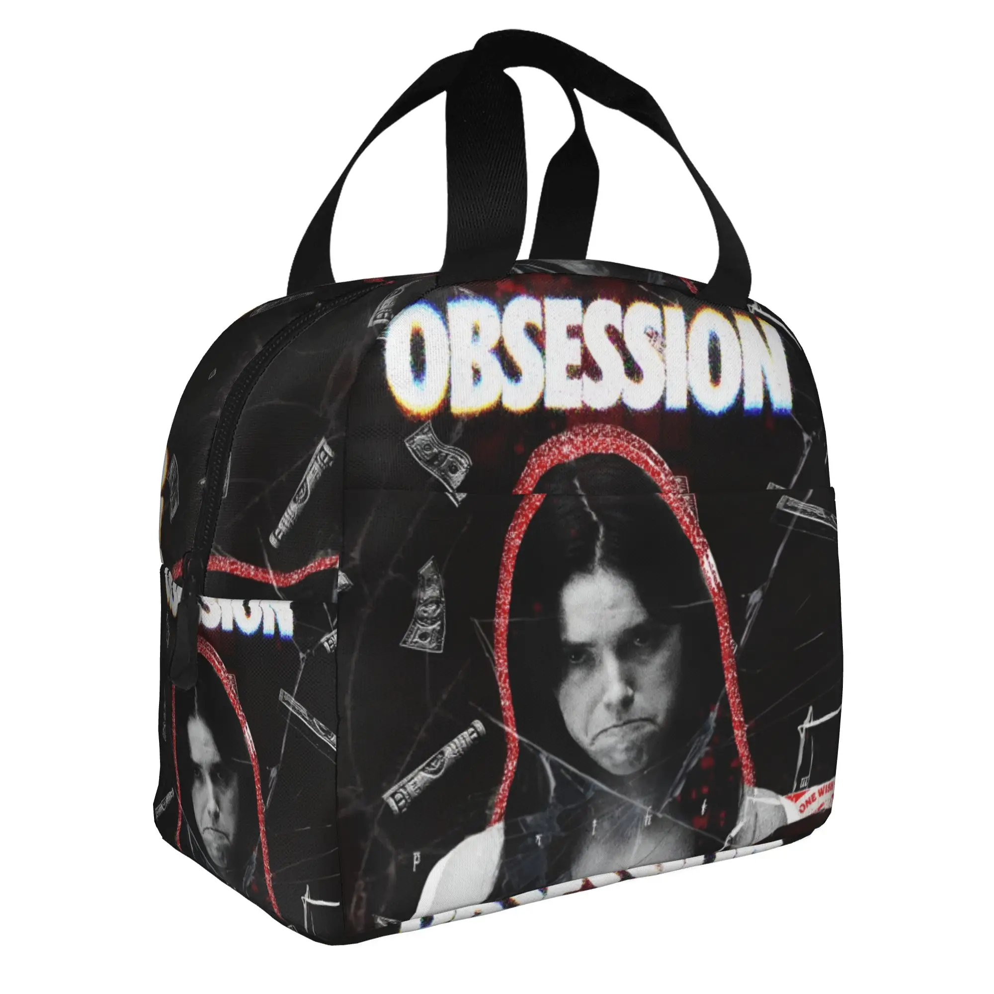 O-Obsessions Insulated Lunch Bag for Women Leakproof Scary Film Cooler Thermal Lunch Tote Beach Camping Travel