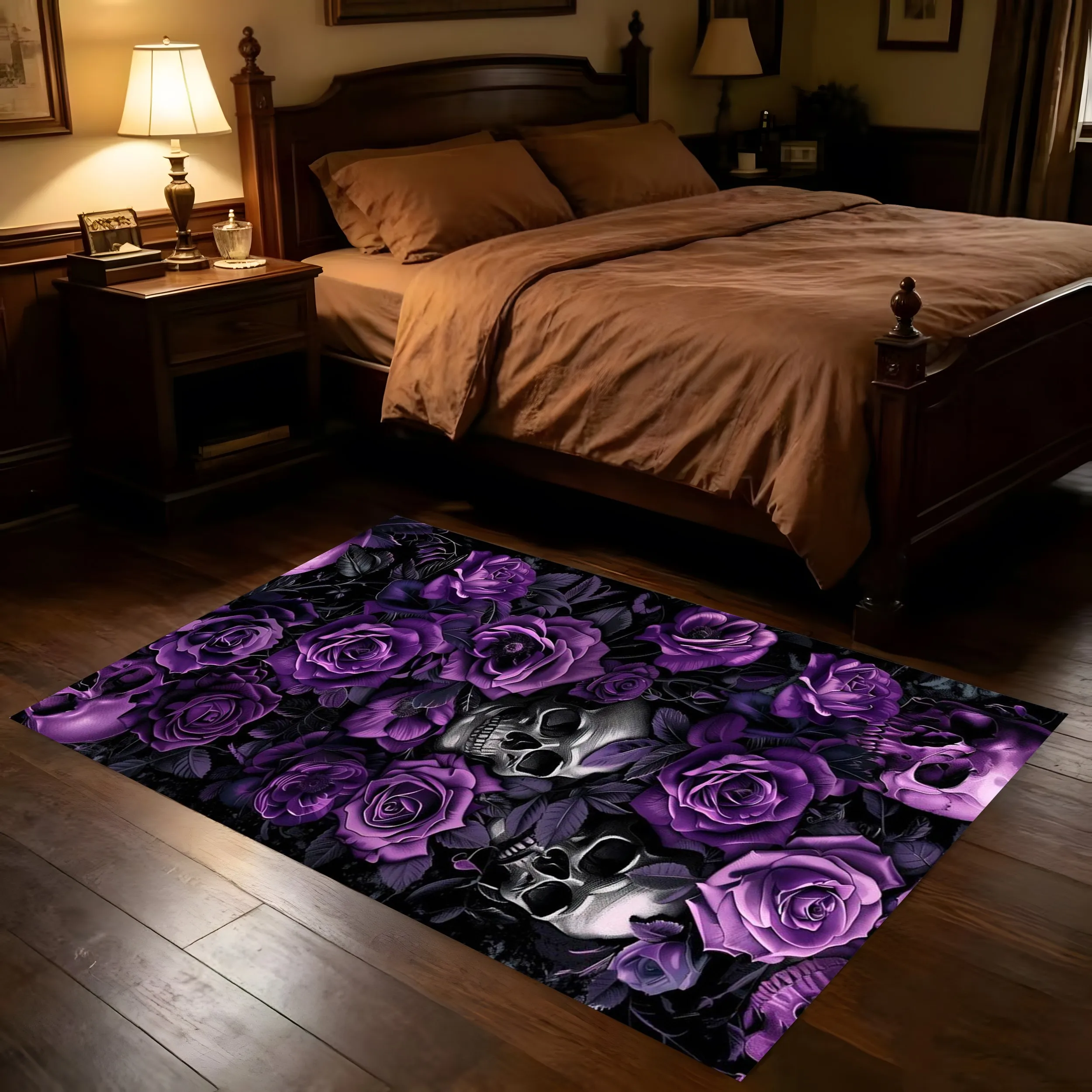 2D Carpet with Cute Ghost Pumpkin Elements Halloween Theme Cartoonish and Eye-Catching Creating a Fun and Quirky Halloween