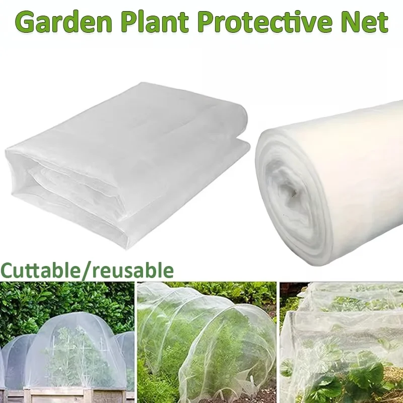 Garden Mesh Screen Barrier Mesh Plant 60 Mesh Garden Care Cover Netting 2X5M 3x5m Insect Reusable