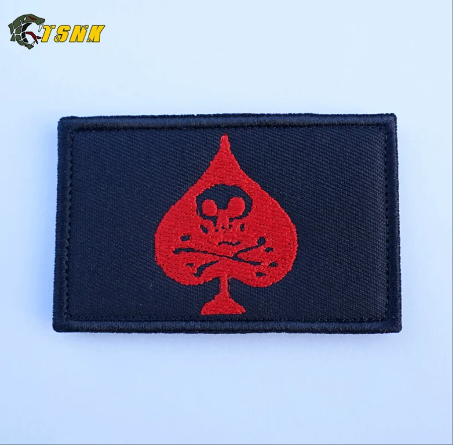 DG/NSWDG/DEVGRU/SEAL Team 6/Seal6 Spades Skull Armband Vest Badge