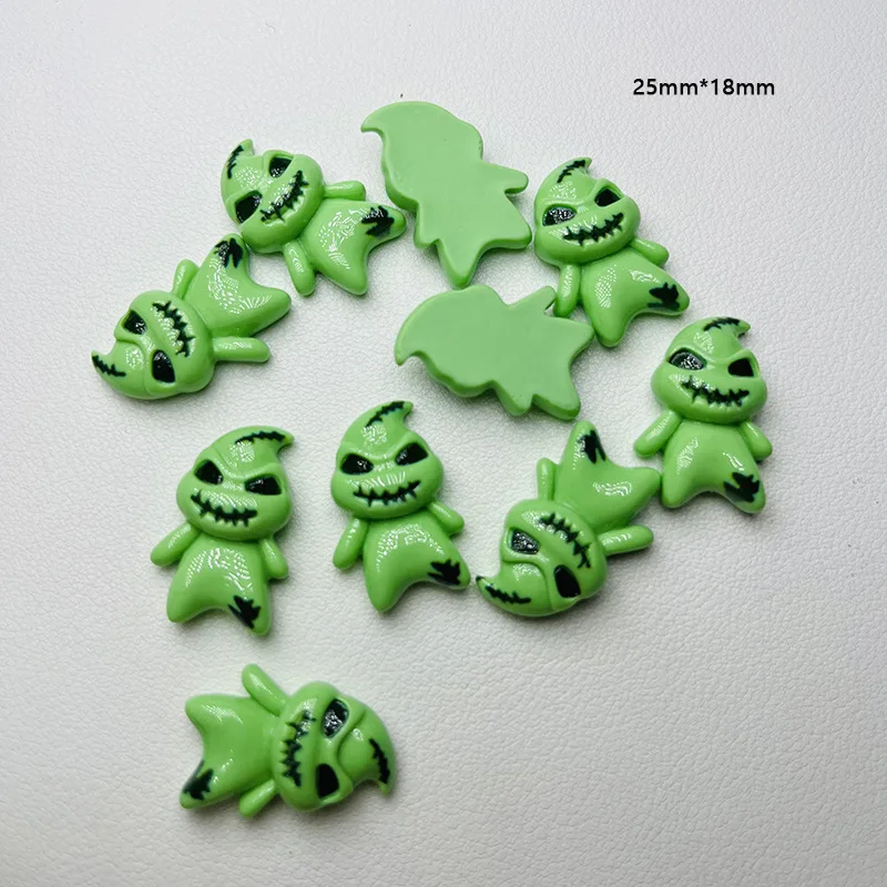 100 pz Kawaii Halloween Candy Monster resina Cabochon decorazione artigianato Flatback per Scrapbooking accessori decorazione fai da te