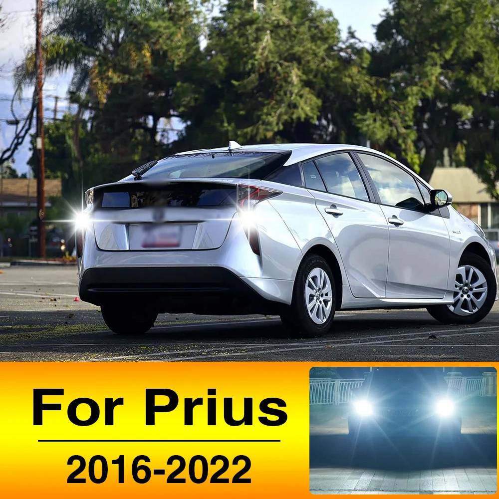 2PCS LED Backup Reverse Back Up Light Bulb White Error Free Led Car Lamp For Toyota Prius 2016 2017 2018 2019 2020 2021 2022
