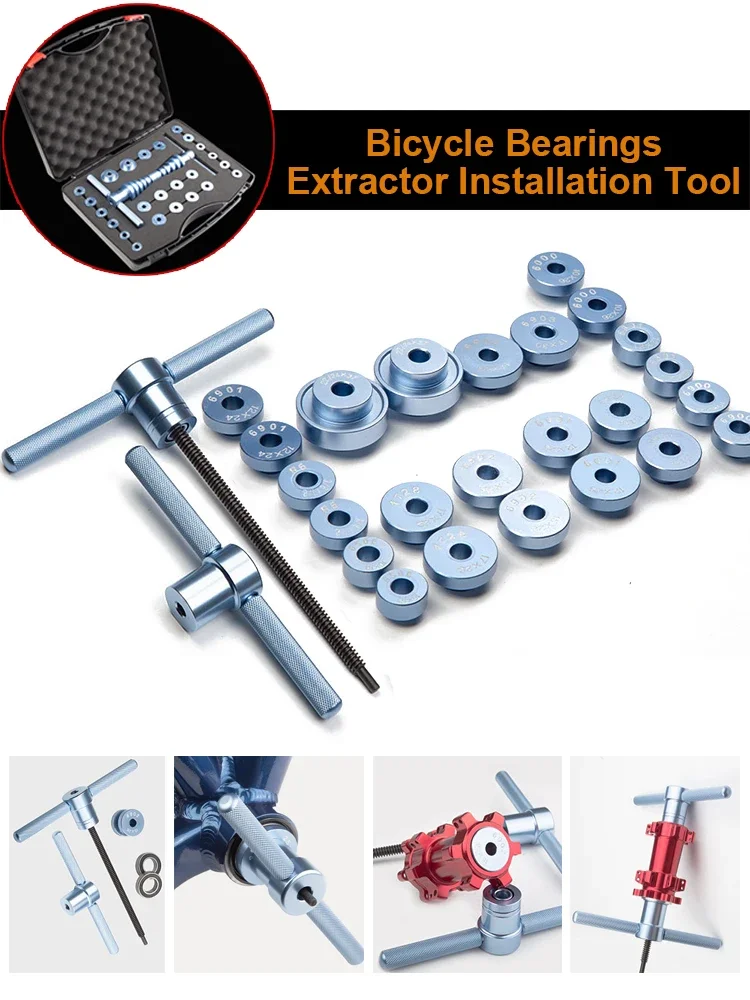 AliExpress NONE Bicycle Wheels/Hub Bearing Installation Press Set Bike Soft Tail Frame Turning Point Bearing Removal Installation Tool Accessory