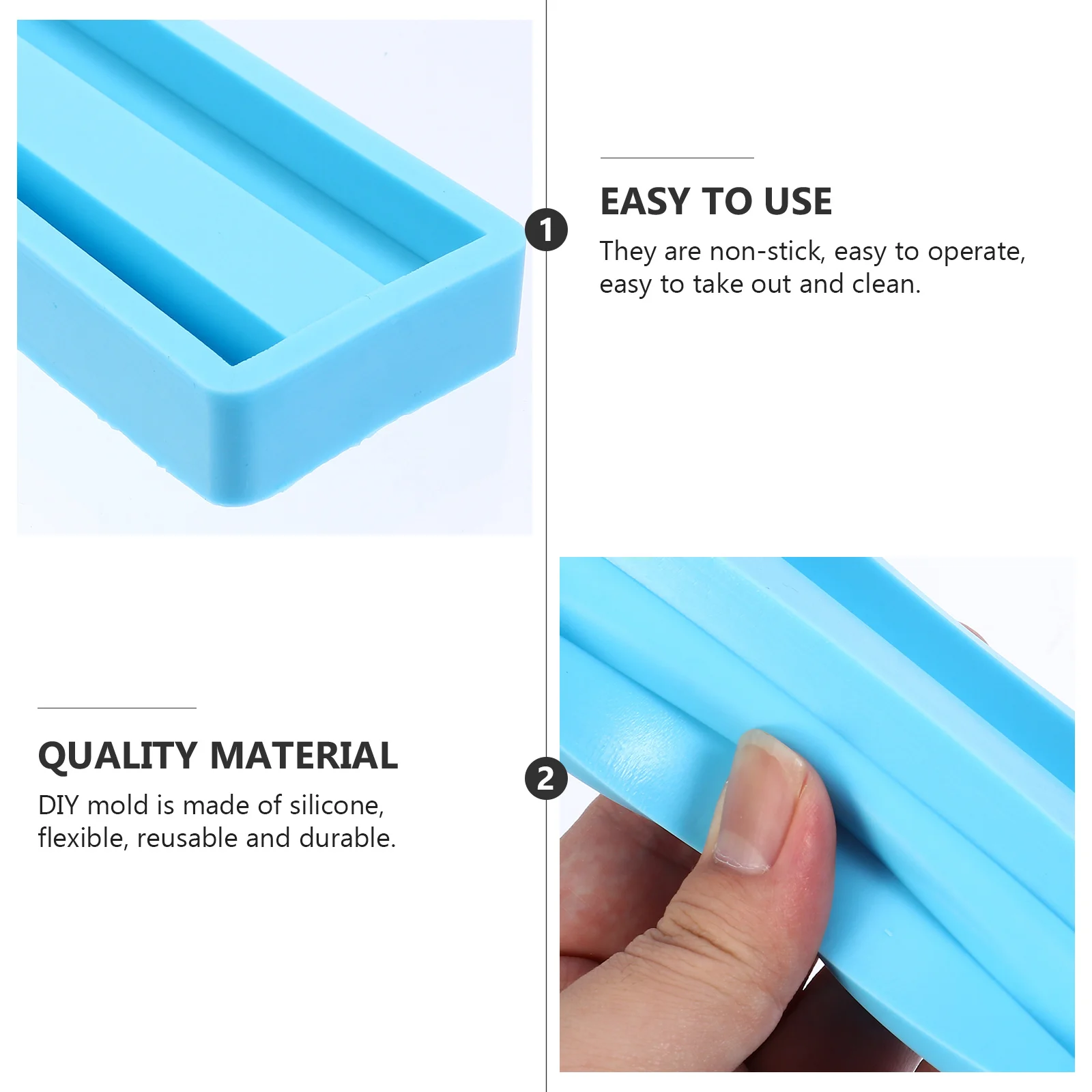 

Domino Silicone Tray Reusable Flexible DIY Diy Craft Silicone Mold Tools Jewelry Storage St Mold Accessories