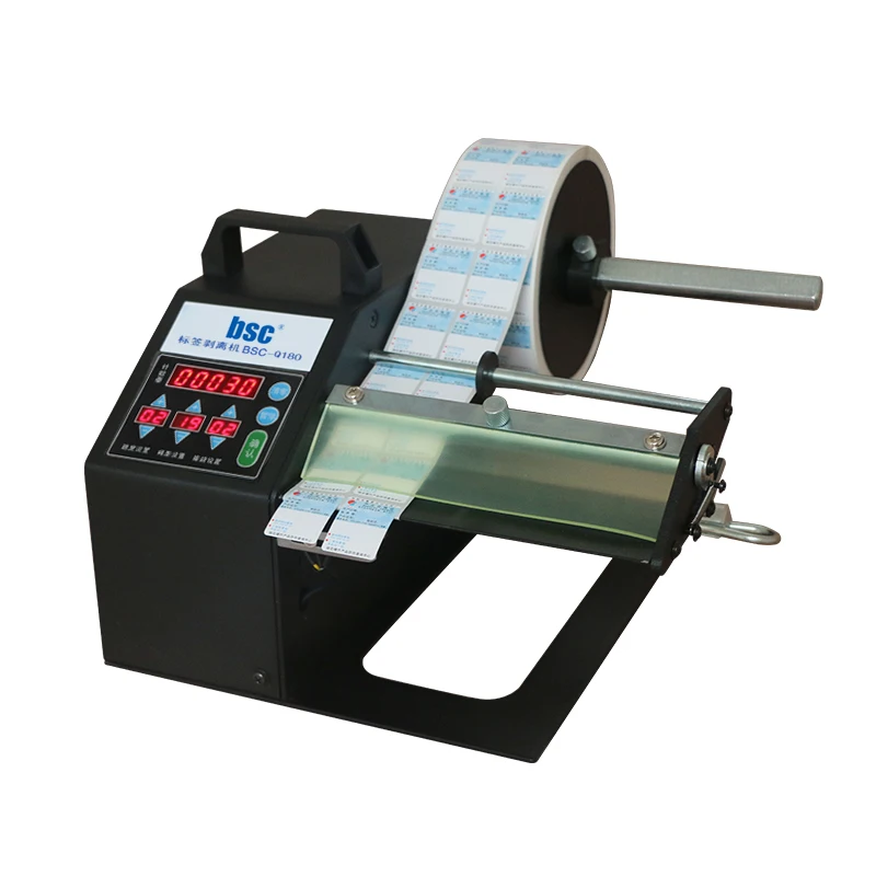 Regular Product BSC 120mm Sticker Label Dispenser with Counter Automatic Sticker Roll Packaging Material Metal