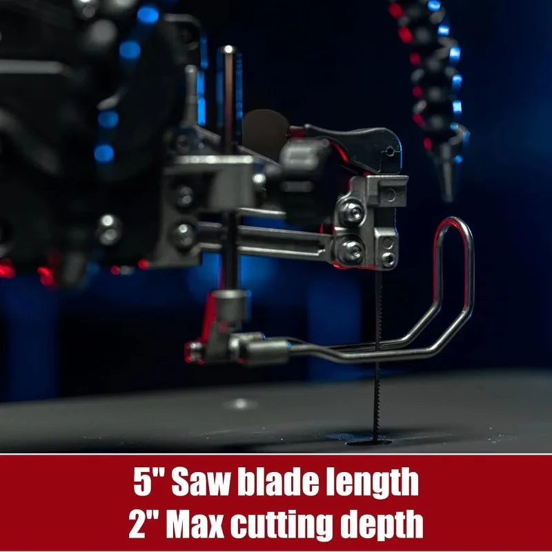 22 Inch Variable Speed Scrow Saw, 1.3A Scroll Saw for Woodworking , High Speed Steel , 36.9"L x 14.3"W x 5.4"H