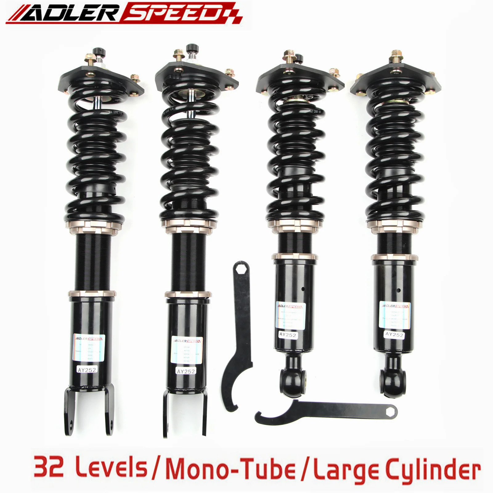 

ADLERSPEED 32 Levels Damping Coilovers Suspension Kit Fit Lexus GS300 1993-97