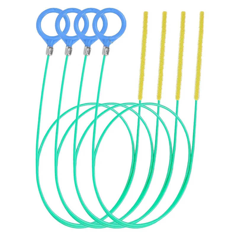 

ABUI-Drain Cleaner Tool, Drain Snake Hair Clog Remover, Anti-Break Metal With Nylon Coating For Kitchen Sink, For Bathroom Tub,