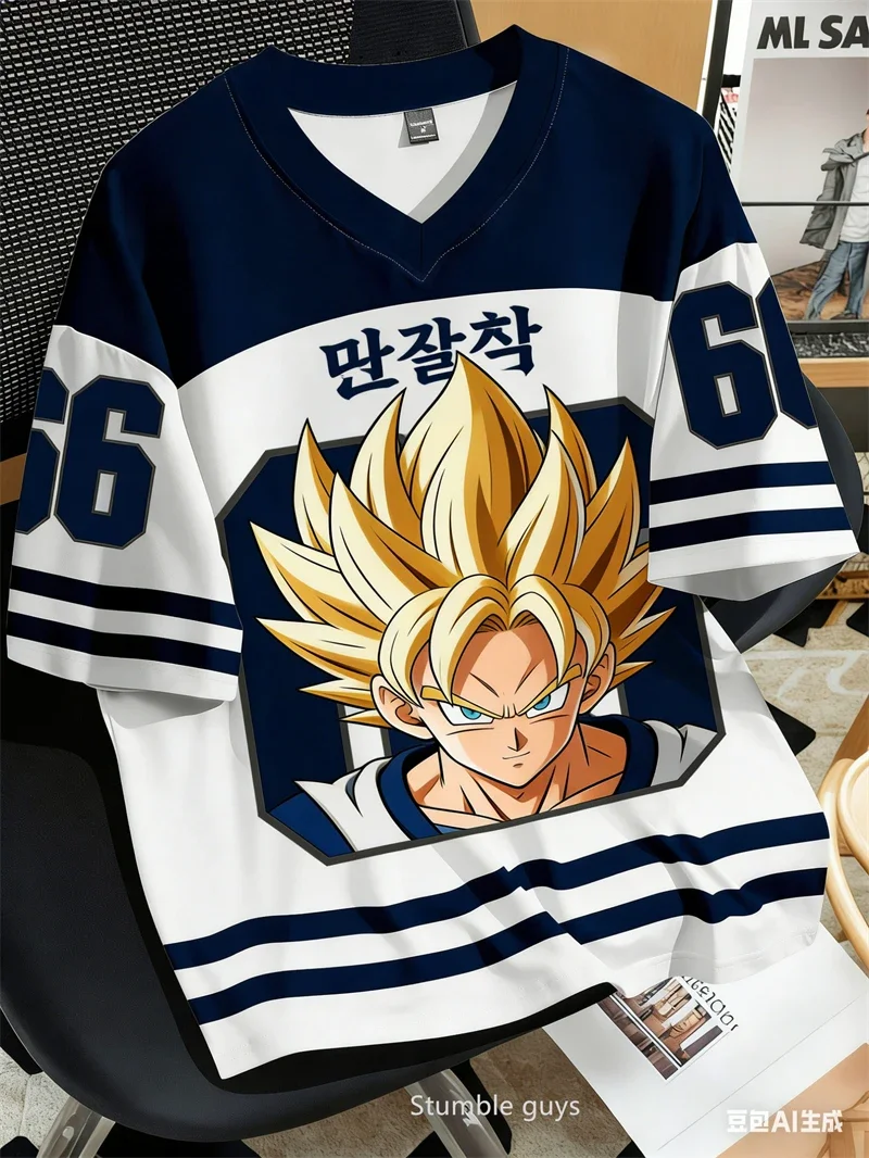 

Детская футбольная футболка Super Saiyan Vegeta с принтом Dragon Ball Z Prince Of Saiyans, летняя футбольная футболка с короткими рукавами для мальчиков и девочек