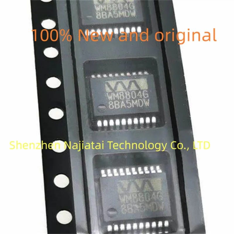 Chip IC WM8804GEDS original RV, WM8804GEDS WM8804G SSOP20, 100% novo, 10pcs/lote