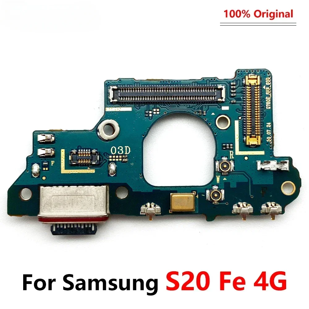 USB Charger Charging Port Dock Connector Microphone Board Main Cable Replace For Samsung S20 Fe 4G G780F / 5G G781V