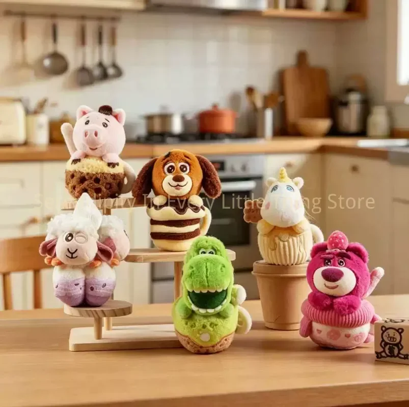 

New Potdemie Toy Story Tea Time Serise Plush Blind Box Losto Slinky Dog Rex Buttercup Cute Bag Charm Gift Anime Fans Toys