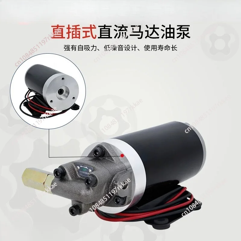 DC 12V/24V  Diesel Oil Pump Electric Hydraulic Pump Small DC Oil Micro Gear Gear Oil Pump Oiler