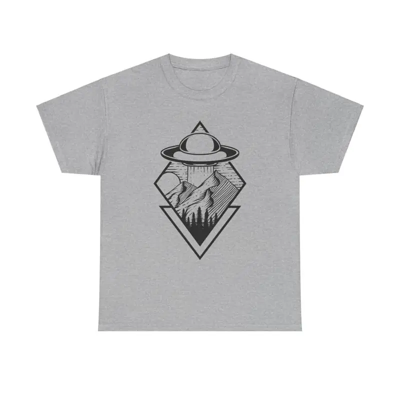 UFO Mountain Shirt stylish trendy art alien uap disclosure secret base space