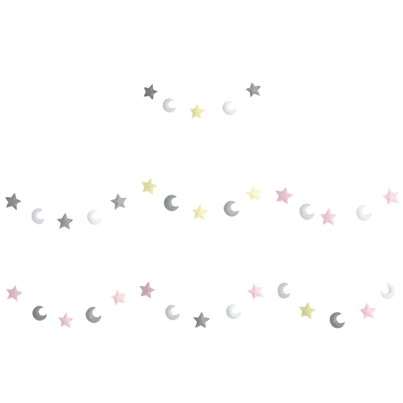 

57EE Baby Photography Props Moon Star Set Posing Prop Newborn Photo Decor Shower Gift