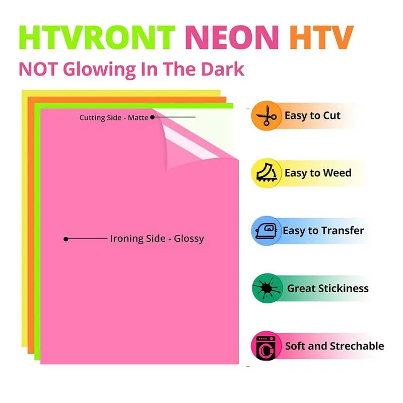 A27F-HTV Heat Transfer Vinyl - 12 Pack HTV Vinyl, 11 Different Colors Iron On Vinyl And 1 Teflonsheet, HTV 12X10 Inch HTV