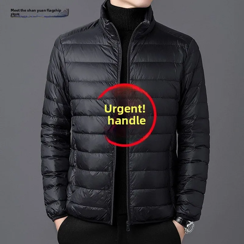

Lightweight ort down Cotton Jaet Men's Spring Season Regular Fit Sle Quilted Cold-resistant Stand Collar Chinese Brand