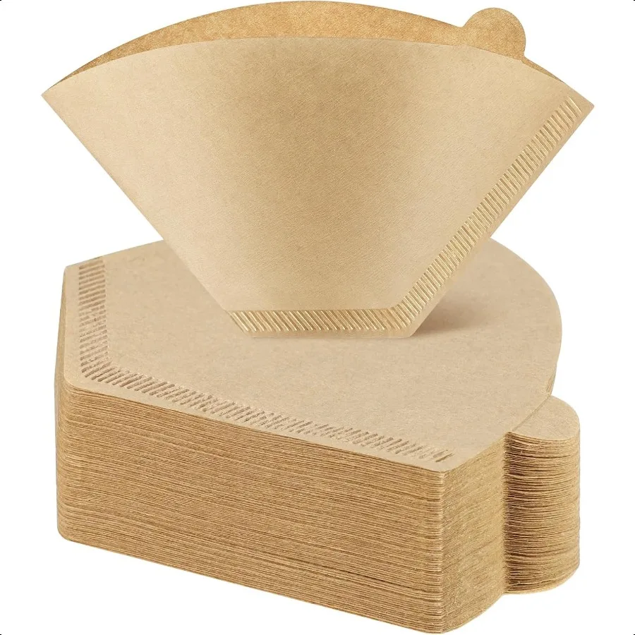 

120 Count 4 Cone Coffee Filters 812 Cups Natural Coffee Filters 4 Cone Paper Unbleached 4 Filters Paper Compatible with Ninja