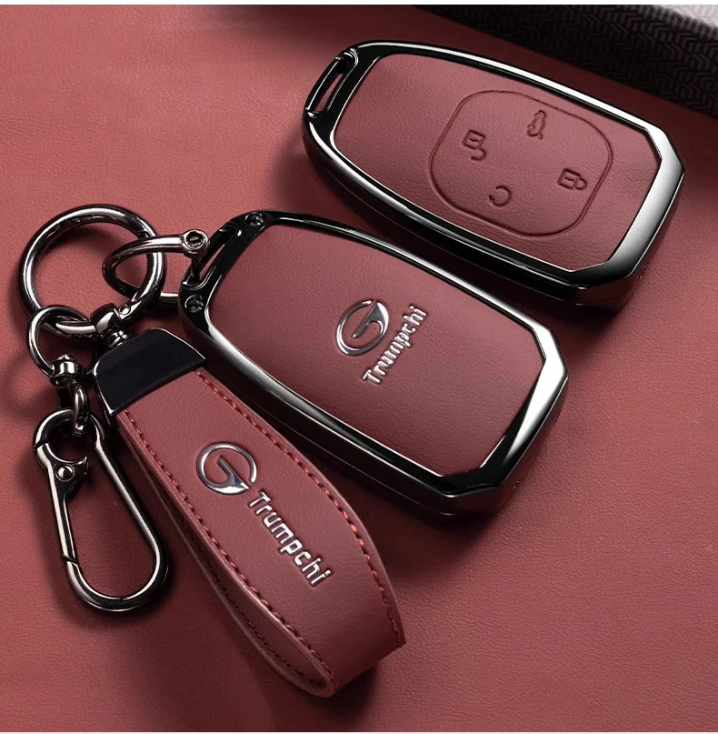 Autoschlüsseletui für GAC Trumpchi GS3 GS4 Emzoom GS8 Emrow Mbao GN8 Empow Emkoo Schlüsselanhänger Cover Shell Gehäuse Halter Fob Zubehör – Detail 2