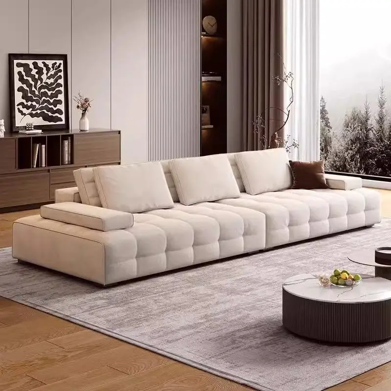 Simple, modern and popular small and medium-sized apartment solid wood sofa set