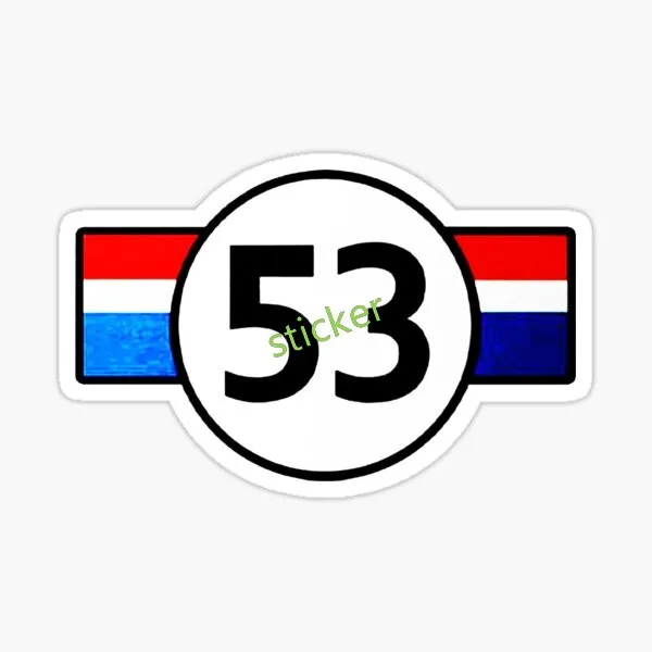 

Herbie Love Bug Classic Sticker 53 Love Bug Decal Personality Camper Decal Graphics Waterproof War Decoration