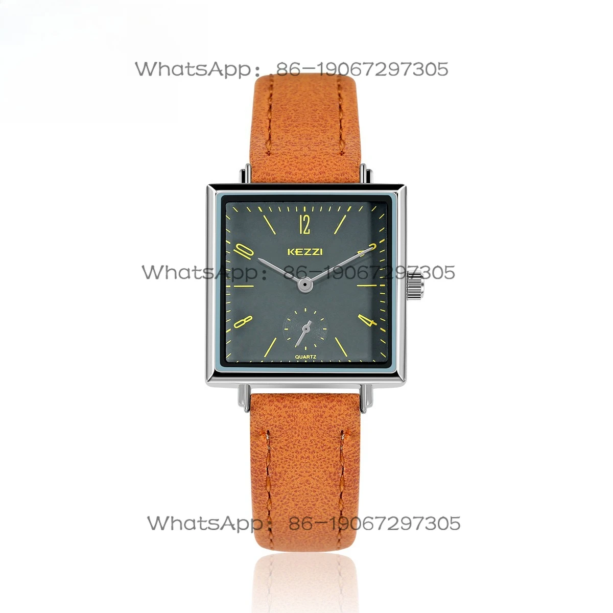 Customized watch women's high-value retro square large dial waterproof fashion watch
