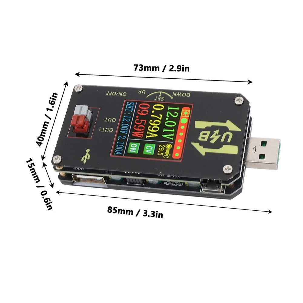 USB Power Boostbuck Module with Constant Voltage and Current Output for Reliable USB Charger and Electronic Device Testing