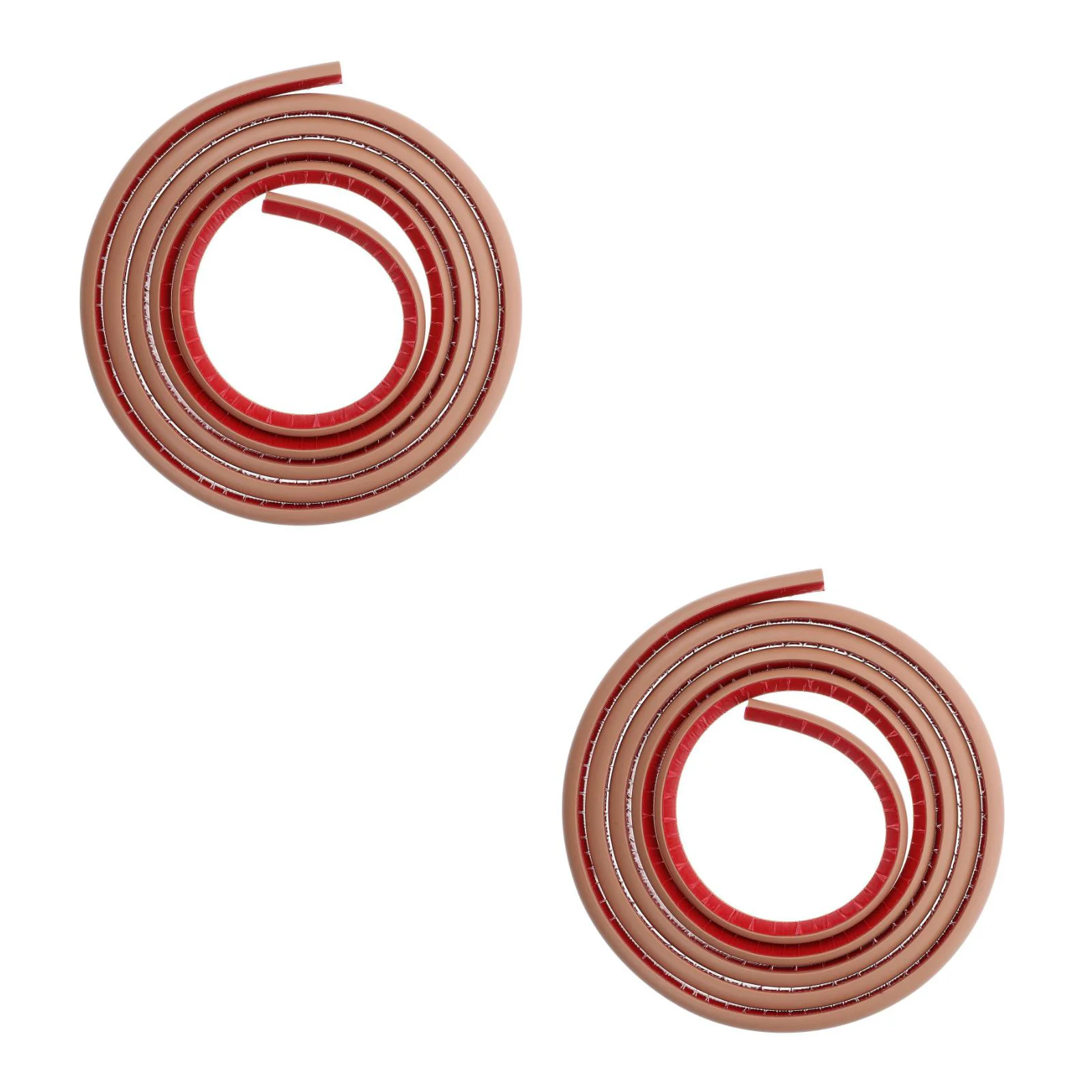 2pcs Bendable pvc Edge Trim Self Adhesive Quarter Round Molding For Floor Stairs Corners Bathtub Bendable Molding Trim 3 Meters