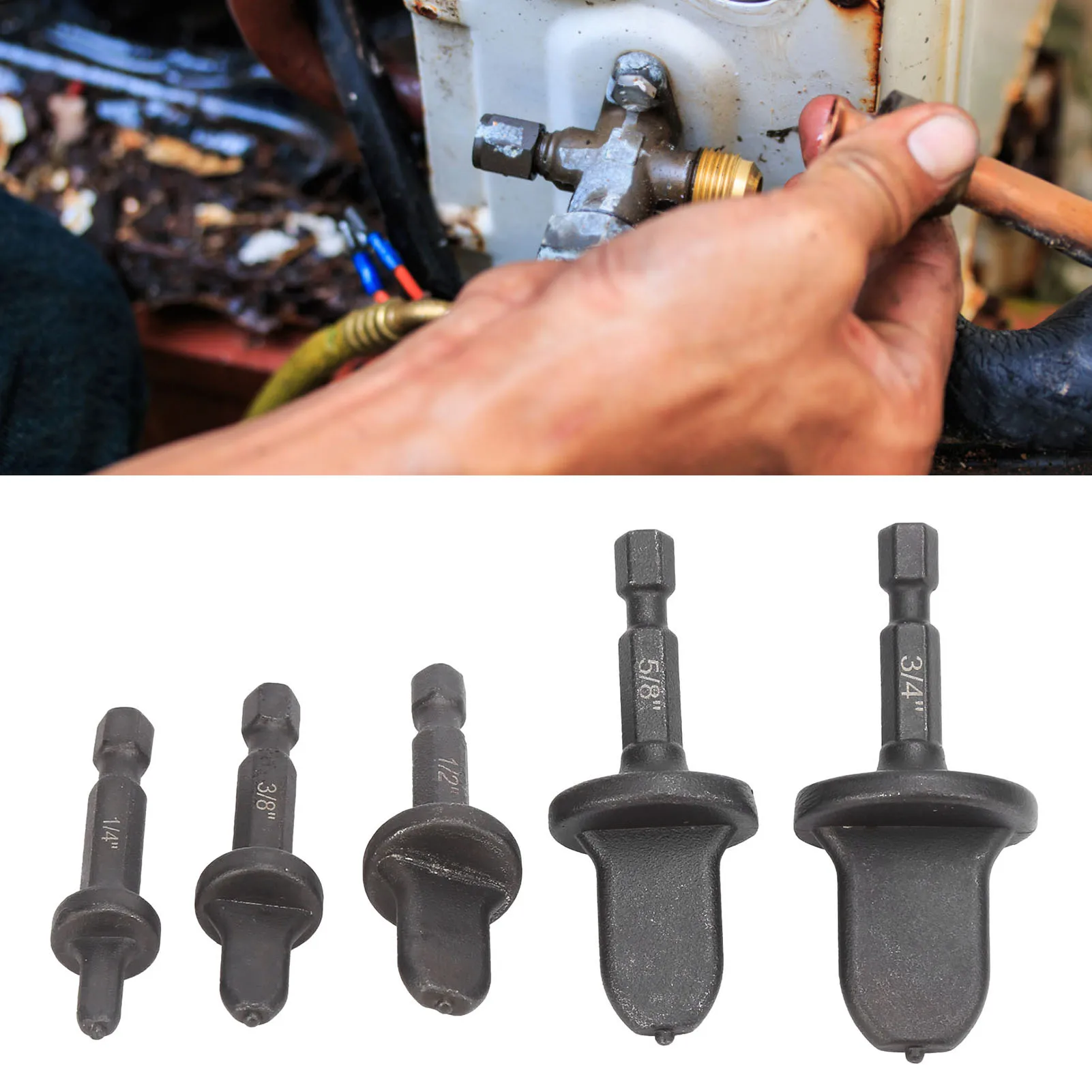 

Tube Expander Hex Handle Bearing Steel Air Conditioning Copper Pipe Extension Tool Tube Expander Hex Handle Expander Set