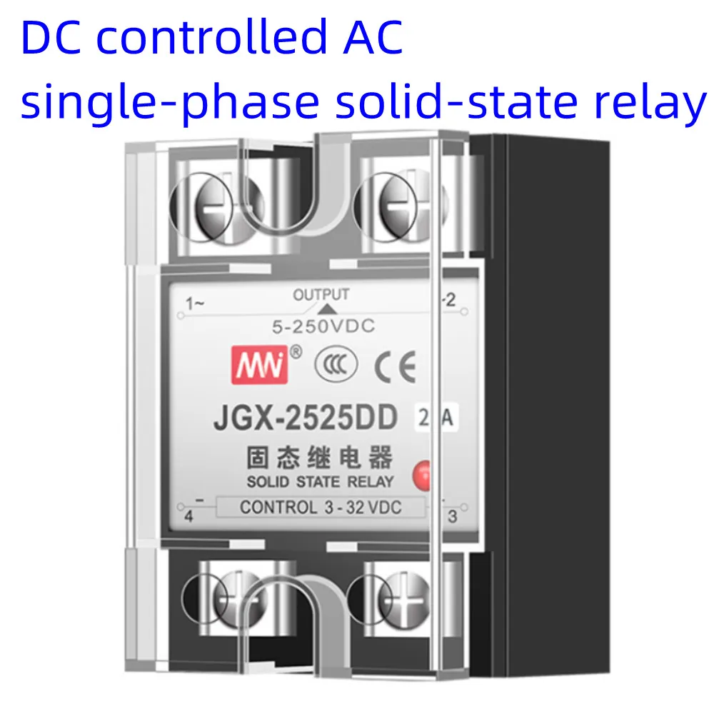 Input 3-32V DC Controlled DC Single phase Solid State Relay 10A 25A 40A 60 75 80 100 A SSR Module for PID Temperature