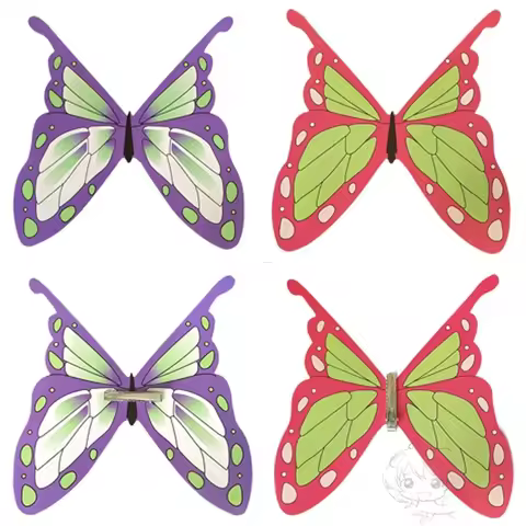 Halloween 2025 1 Stuks Cosplay Tsuyuri Kanawo Kochou Shinobu Hoofddeksels Vlinder Cosplay Haarspeld Haarclip Hoofddeksels