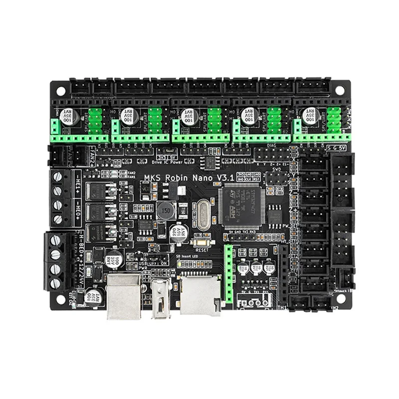 MKS Robin Nano V3.1 للوحة تحكم الطابعة ثلاثية الأبعاد 32 بت اللوحة الأم تدعم Marlin2.0 دعم TFT M4 Core