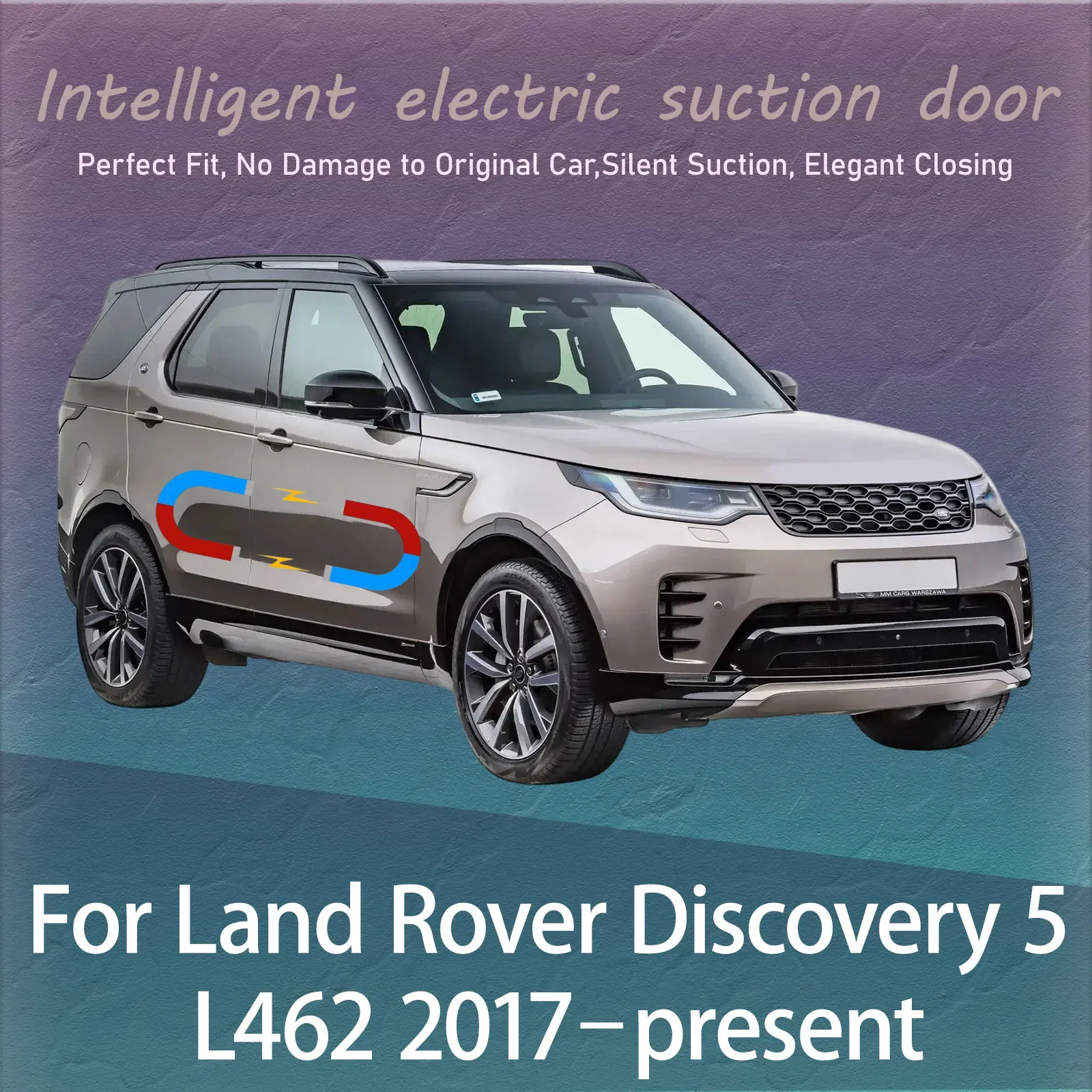 

Electric Soft Close Door Kit For Land Rover Discovery 5 L462 2017–Now Auto Silent Anti-Slam Suction Door System Automatic Latch
