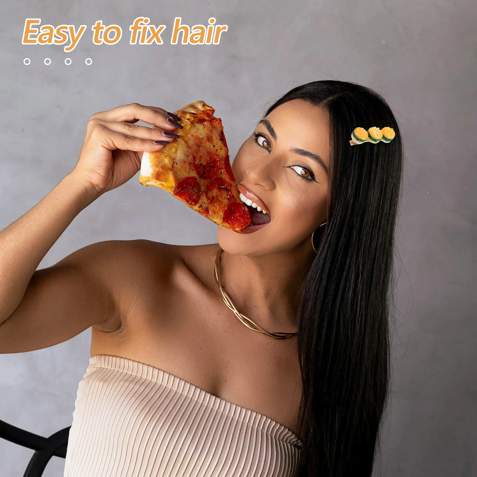 

2Pcs Realistic Food Hair Clips Funny Ice Cream Hamburger Mini Barrettes Secure Hold Cute Novelty Hair Accessories